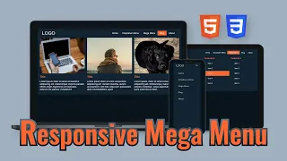 Responsive Mega Menu and Multi Level Dropdown | Animations | HTML, CSS, & JavaScript Tutorial (2020)