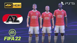 FIFA 22 PS5 - AZ Alkmaar - Game Faces - 4K 60FPS HDR Gameplay