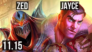 ZED vs JAYCE (MID) | Rank 2 Zed, 12/1/7, 6 solo kills, Legendary, Rank 15 | JP Challenger | v11.15