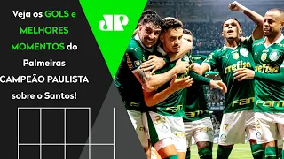 VERDÃO TRICAMPEÃO PAULISTA! PALMEIRAS 2 X 0 SANTOS | MELHORES MOMENTOS | FINAL DO PAULISTÃO 2024