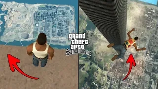 Jumping Off The Tallest Tower in GTA San Andreas (Crazy Jump)