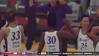 NBA 2K24 WNBA Gameplay: Las Vegas Aces vs Los Angeles Sparks - (Xbox Series X) [4K60FPS]