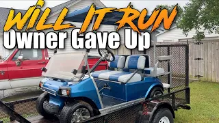 WILL IT RUN? | Previous Owner Gave Up on this 1998 Club Car DS Golf Cart