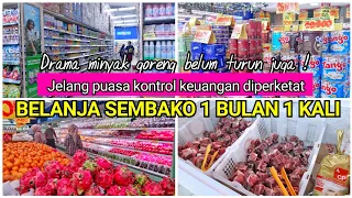 JELANG PUASA KONTROL KEUANGAN MAKIN DIPERKETAT | Belanja sembako 1 bulan 1 kali | bloginnara