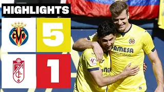 VILLARREAL CF 5 - 1 GRANADA CF | RESUMEN LALIGA EA SPORTS