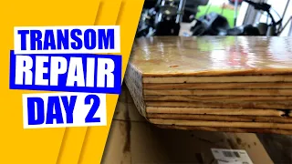 Boat Transom replacement, DIY step by step tutorial. Part 2