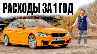 РАСХОДЫ на BMW f30 За Год ОТЗЫВ Владельца