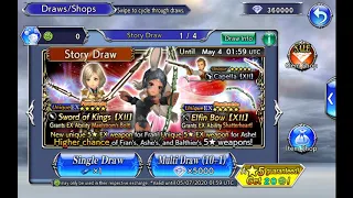 Pulling for bunny waifu EX! DFFOO GL Fran and Ashe EX+ banner draws.