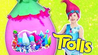 TROLLS GIANT EGG ✿ Saving Trolls with Poppy! Toys, Surprises, Songs, Parody