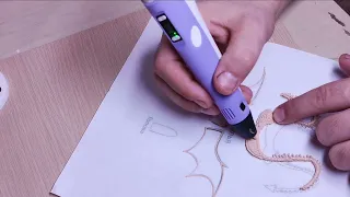 рисуем 3д ручкой. 3d Pen art. дракон 3d ручкой