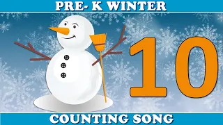WINTER LEARN TO COUNT 1-10 PRESCHOOL | counting song