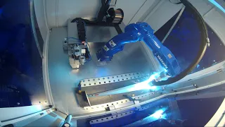 Yaskawa Motoman ArcWorld RS Mini robotic arc welding cell