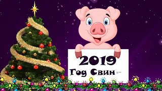 Видео поздравление с новым годом 2019 - год свиньи