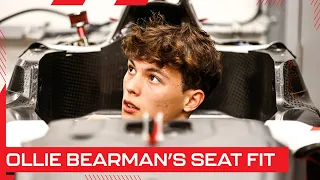 Ollie Bearman's FP1 seat fit