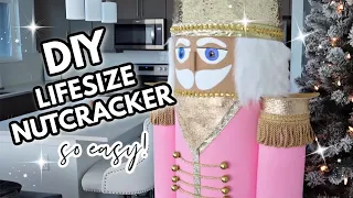 DIY Lifesize Nutcracker (easy + no power tools!)