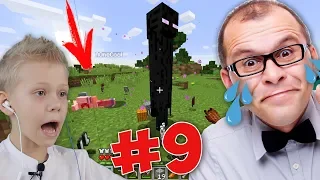 ВЫЖИВАНИЕ С ПАПОЙ В МАЙНКРАФТЕ Эндермен и Тыква на Голове Что Будет? Minecraft