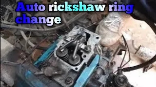 Auto rickshaw diesel ring change///piaggio ape piston rings