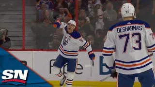 Connor McDavid Banks Home a Shifty Goal to Break the Ice