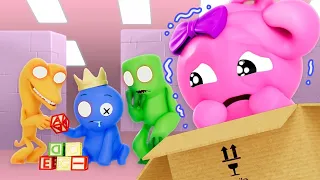 New Rainbow Friends Animation | BLUE, ORANGE, GREEN MAKE PINK VERY SAD STORY 😥 - Rainbow Friends SM