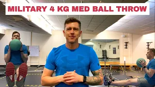 British Army Medicine Ball Throw Procedure For The Army Assessment Centre | AOSB | RFT
