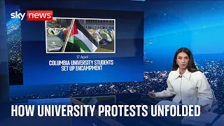 How the pro-Palestinian protests spread across universities in America