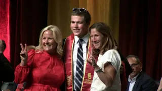 The presentation of the 2024 USC Student-Athletes Video 5