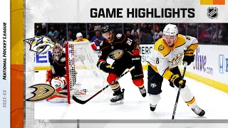 Predators @ Ducks 12/30 | NHL Highlights 2022