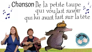 Chanson signée de la petite taupe qui voulait savoir qui lui avait fait sur la tête 💩