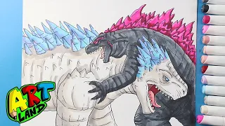 How to Draw Godzilla vs Shimo