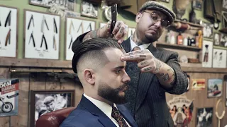 💈 ASMR BARBER - How a barber can change your day - UNDERCUT & BEARD TRIM TUTORIAL - 3 years no trim