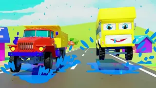 Rain Rain Go Away | Bus Videos for Kids + More Nursery Rhymes & Kids Songs Collection