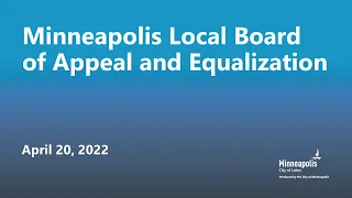 April 20, 2022 Local Board of Appeal and Equalization