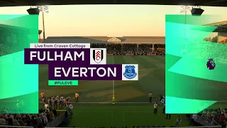 Fifa 21 Fulham vs Everton  premier league prediction