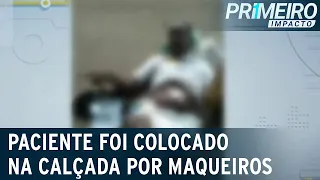 Paciente com as pernas amputadas é deixado na calçada de hospital | Primeiro Impacto (12/07/23)