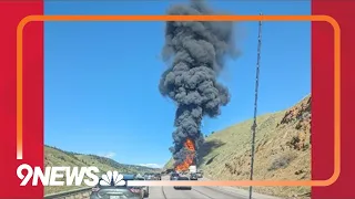 1 killed in fiery crash on Interstate 70 near Golden