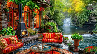 Relaxing Jazz music for work and study 🌺 Cozy coffee porch space & Soothing Jazz instruments
