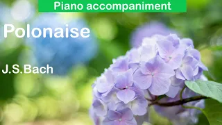 Polonaise accompaniment/J.S.Bach