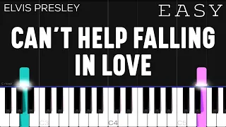 Can't Help Falling In Love - Elvis Presley | EASY Piano Tutorial