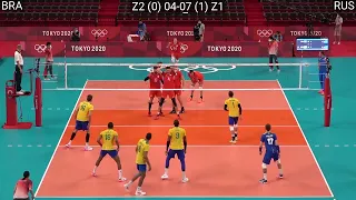 Volleyball Brazil - Russia Amazing Full Match