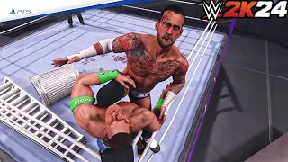 WWE 2K24 | John Cena vs Cm Punk -Championship Extreme Rules Match!