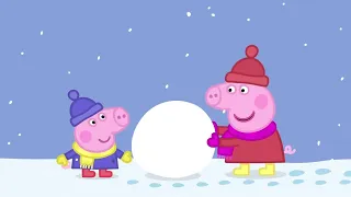 Kids Videos - Peppa Pig Peppa Pig Episodes  Peppa builds a snowman (clip) | New Peppa Pig