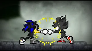 Dark sonic vs seelkadoom sprite animation