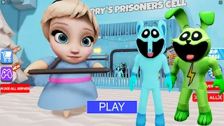 ❄️FROZEN'S BARRY'S PRISON RUN! OBBY Smiling Critters Characters Roblox Full Gameplay #roblox #obby