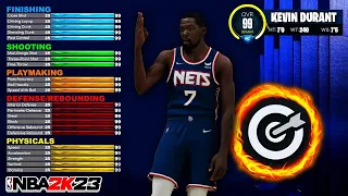 6’10 Kevin Durant 3-LEVEL SCORER BUILD! DEMIGOD SF/PF BUILD in NBA 2K23…