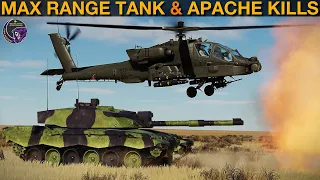 What Is The Maximum Possible Range Kill From A Tank & Apache? | DCS