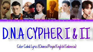 Lay Zhang, D.N.A feat LIN - D.N.A. CYPHER Color Coded Lyrics (Chinese/Pinyin/English/Indonesia)