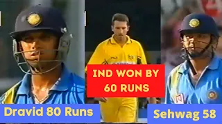 India vs Australia 1st odi 2001 Highlights , bengaluru