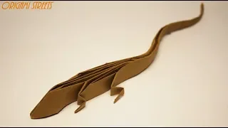 How to make a lizard out of paper Origami lizard out of paper