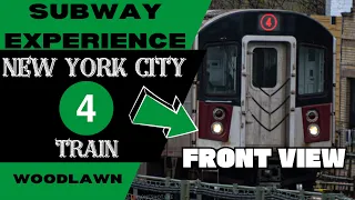 New York City Subway 4 Express Train (to Woodlawn) Front View