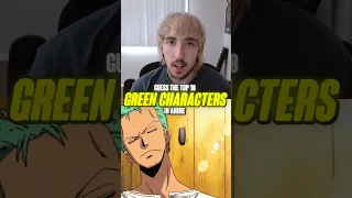 Guess Top 10 Green Characters in Anime #anime #react #onepiece #naruto #dragonball #jjk #weeb